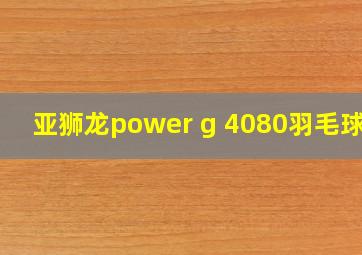 亚狮龙power g 4080羽毛球拍